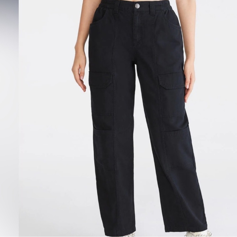Aeropostale Black Utility Wide Leg pants Casual Pants Size Xs